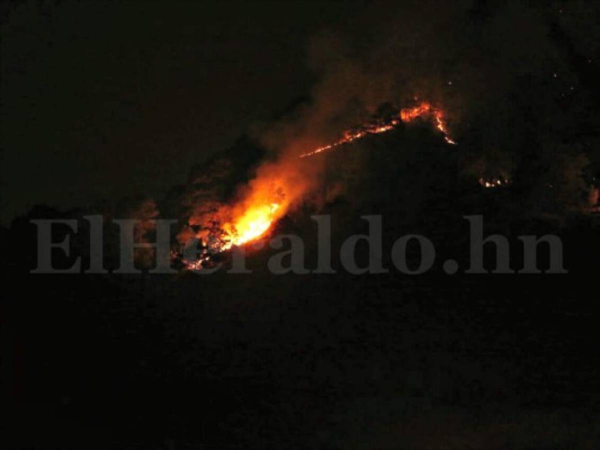 Honduras: Incendio consume cerro El Trigo en el sector de El Chimbo