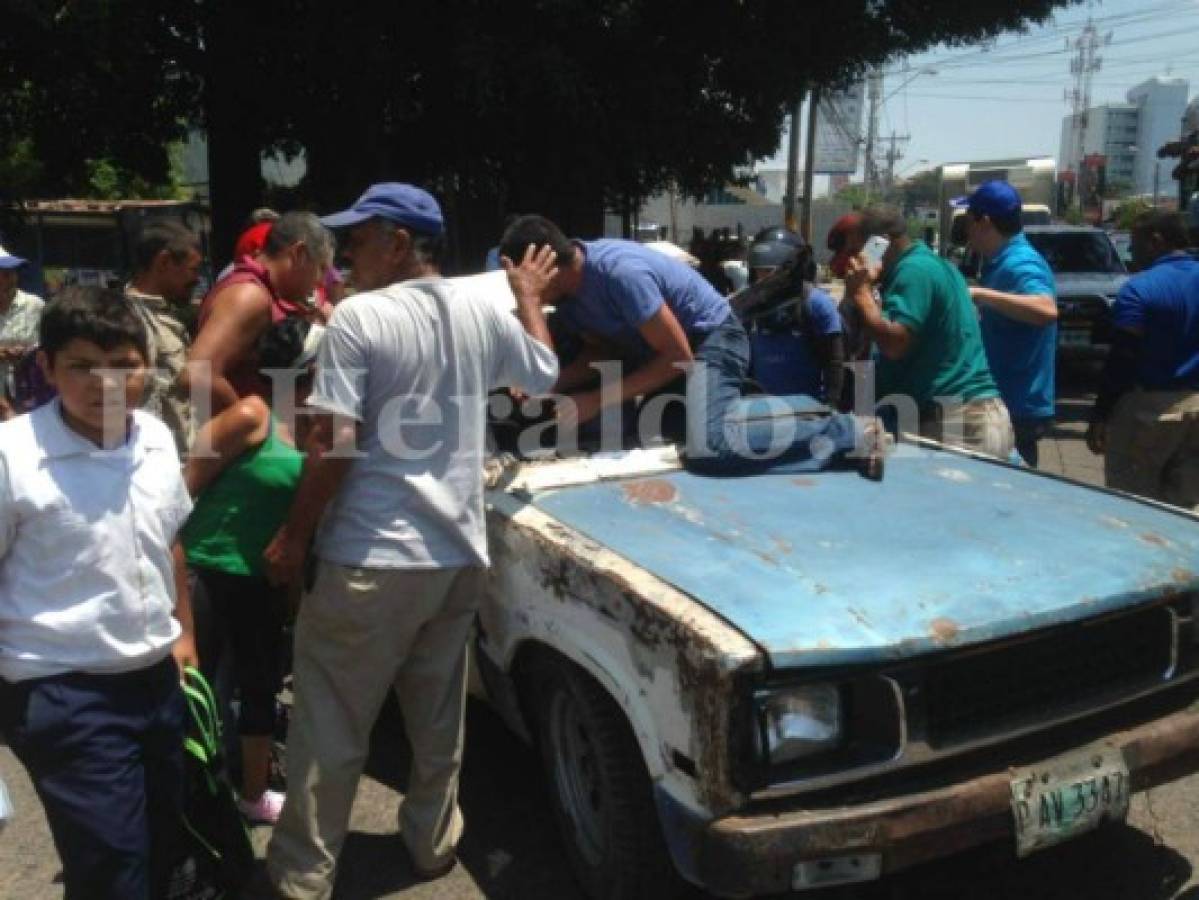 Hombre resulta gravemente herido en accidente de tránsito en la capital de Honduras