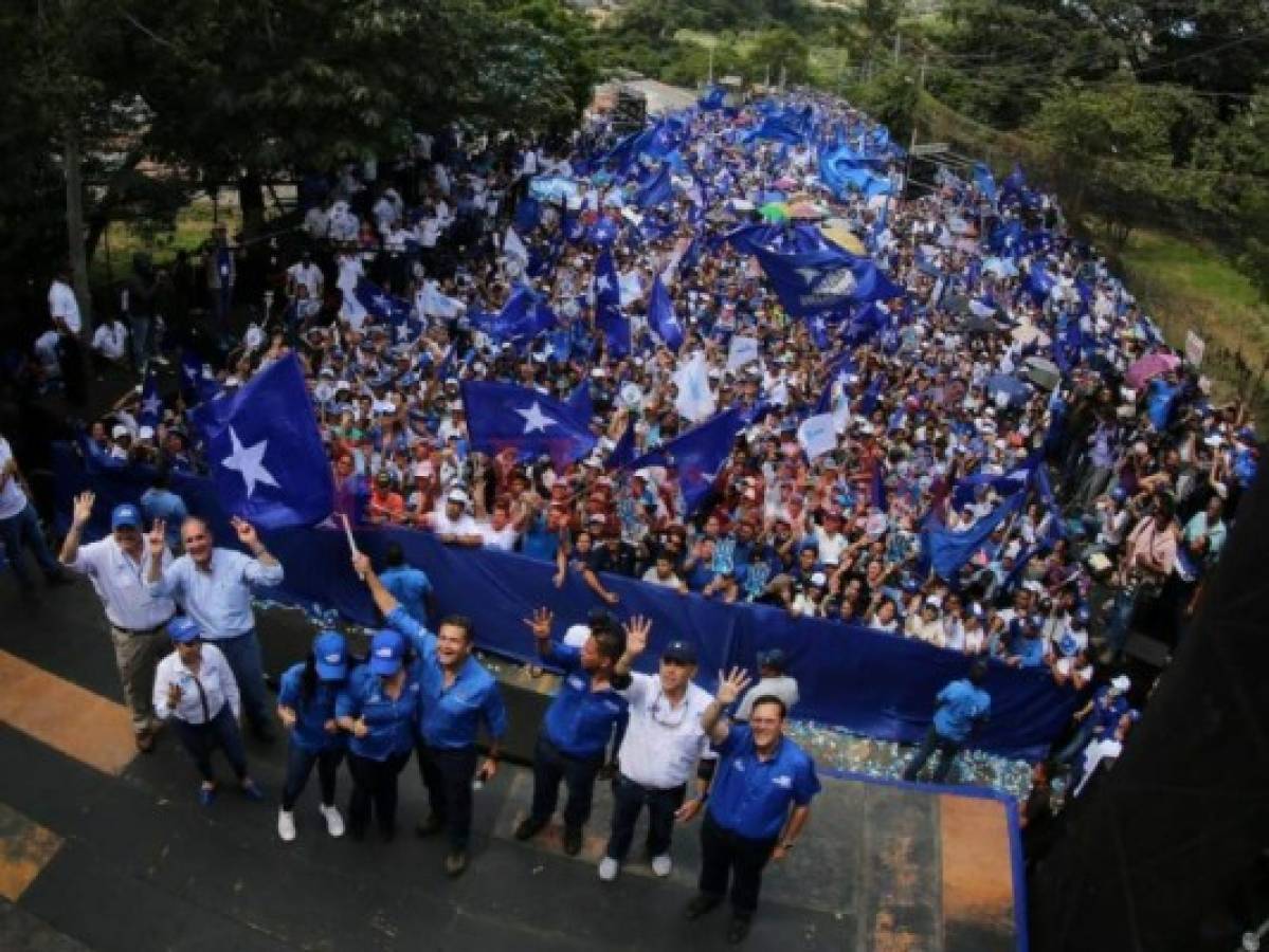 Con 'marcha por la paz' cierre campaña Partido Nacional