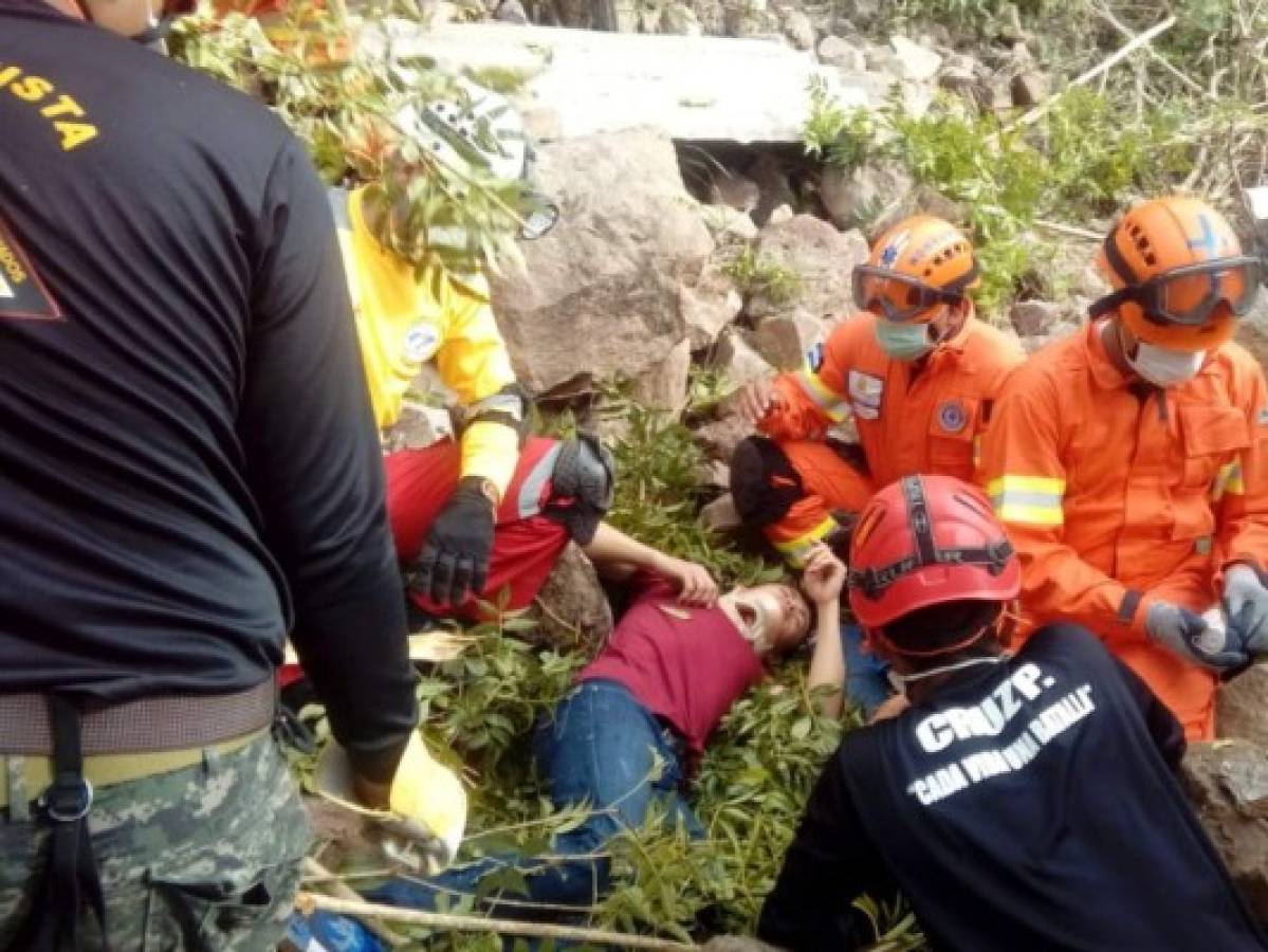 Algunos jóvenes tuvieron participación en el simulacro.