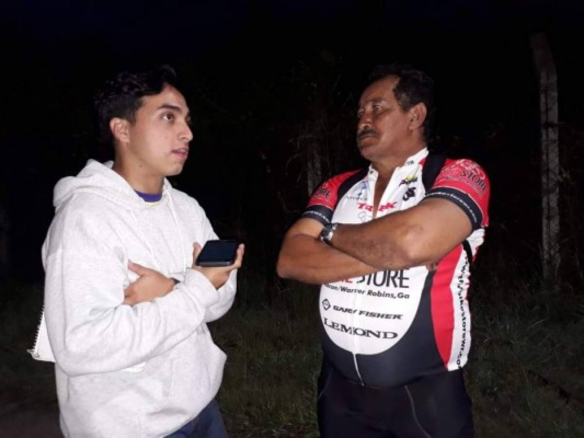 José Raudales, el primer competidor que llegó para encarar la Séptima Vuelta Ciclística