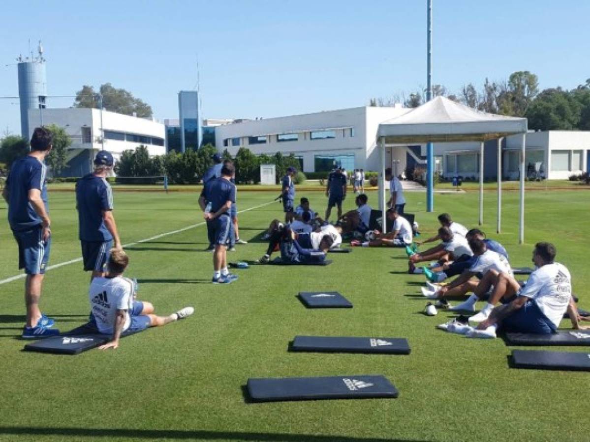 Argentina entrenó tras la derrota ante Brasil con la mente puesta en Colombia