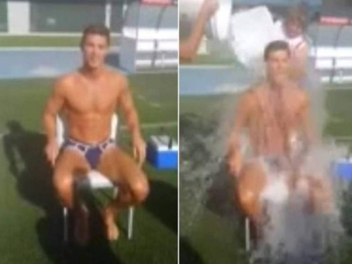 Cristiano Ronaldo se bañó con agua helada y retó a Jennifer López y Beyoncé