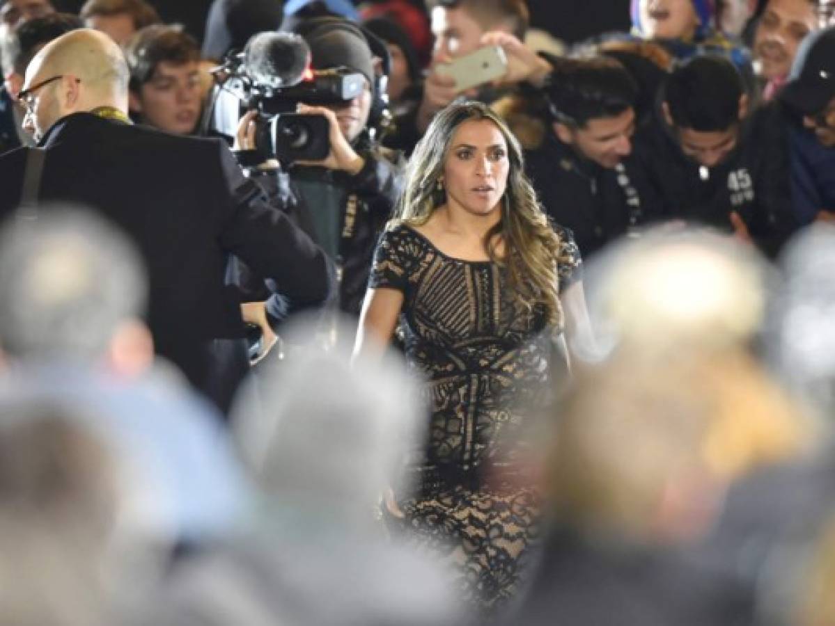 Marta llegó a la Gala de la FIFA