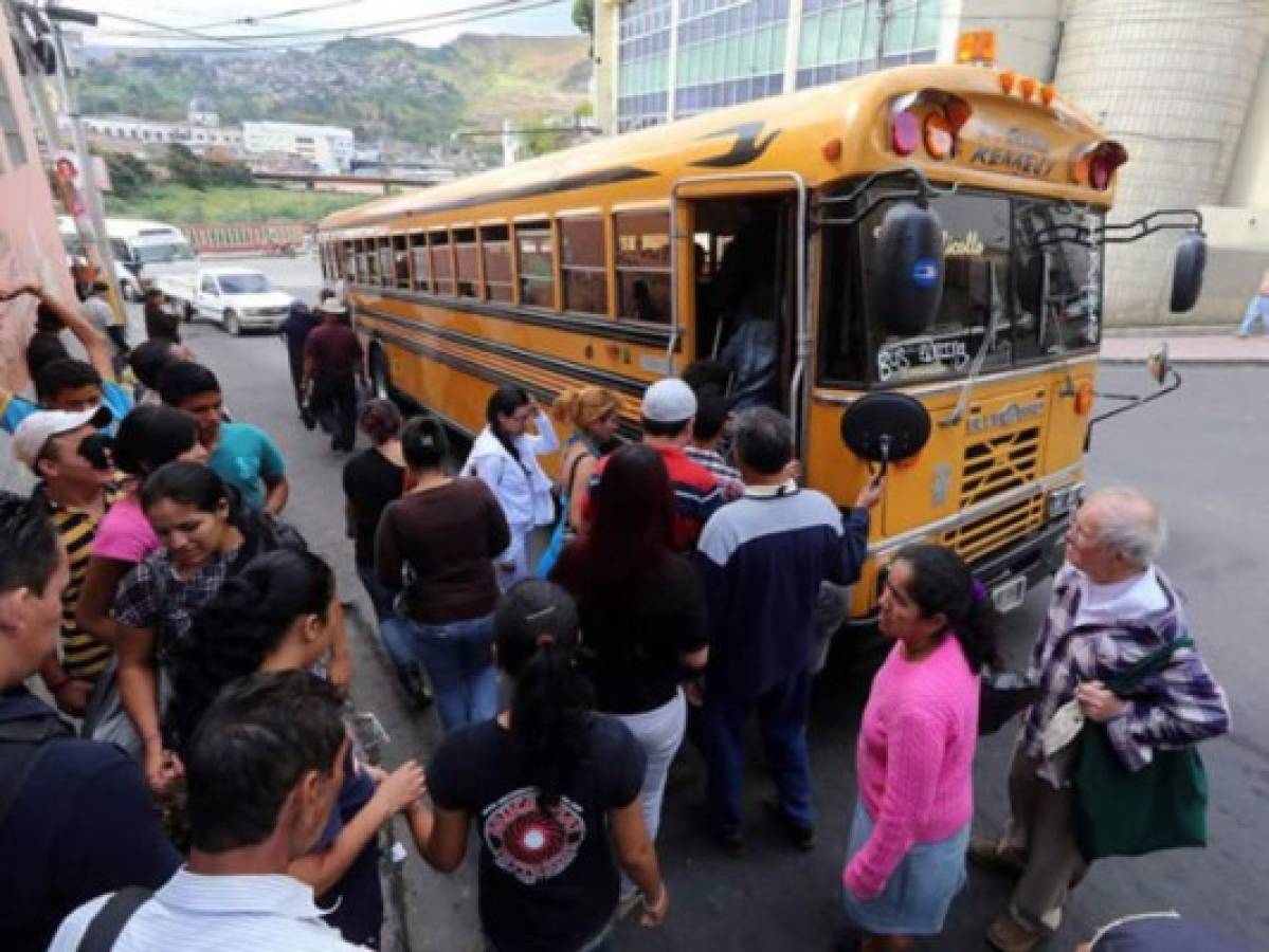 A partir del 15 de enero el pasaje del transporte público pasaría de 4 a 10 lempiras