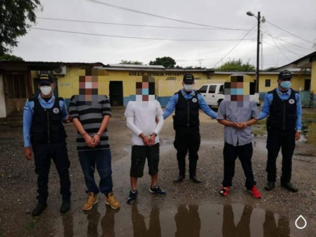 Capturan a tres presuntos integrantes de la Mara Salvatrucha en Yoro