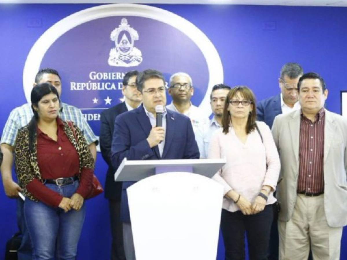 JOH enviará ley al Congreso Nacional para apoyar a los sectores productivos