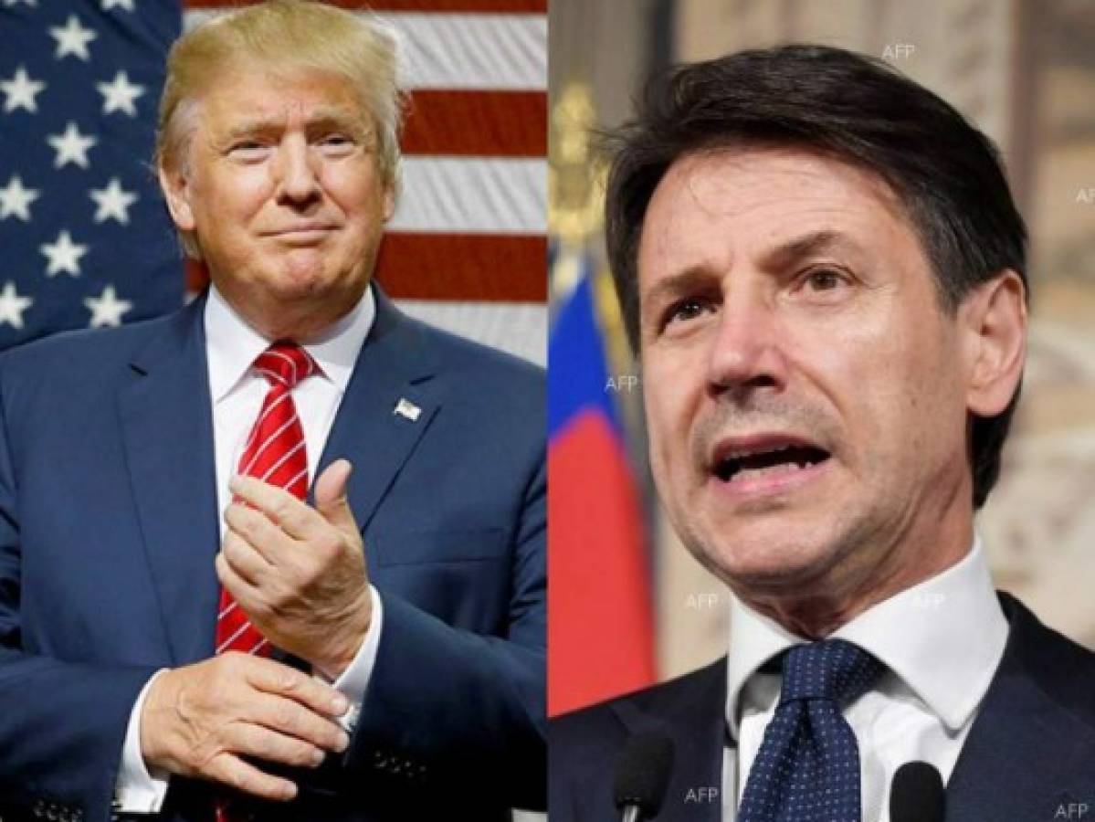 Donald Trump recibe al italiano Giuseppe Conte, un europeo cercano a sus ideas