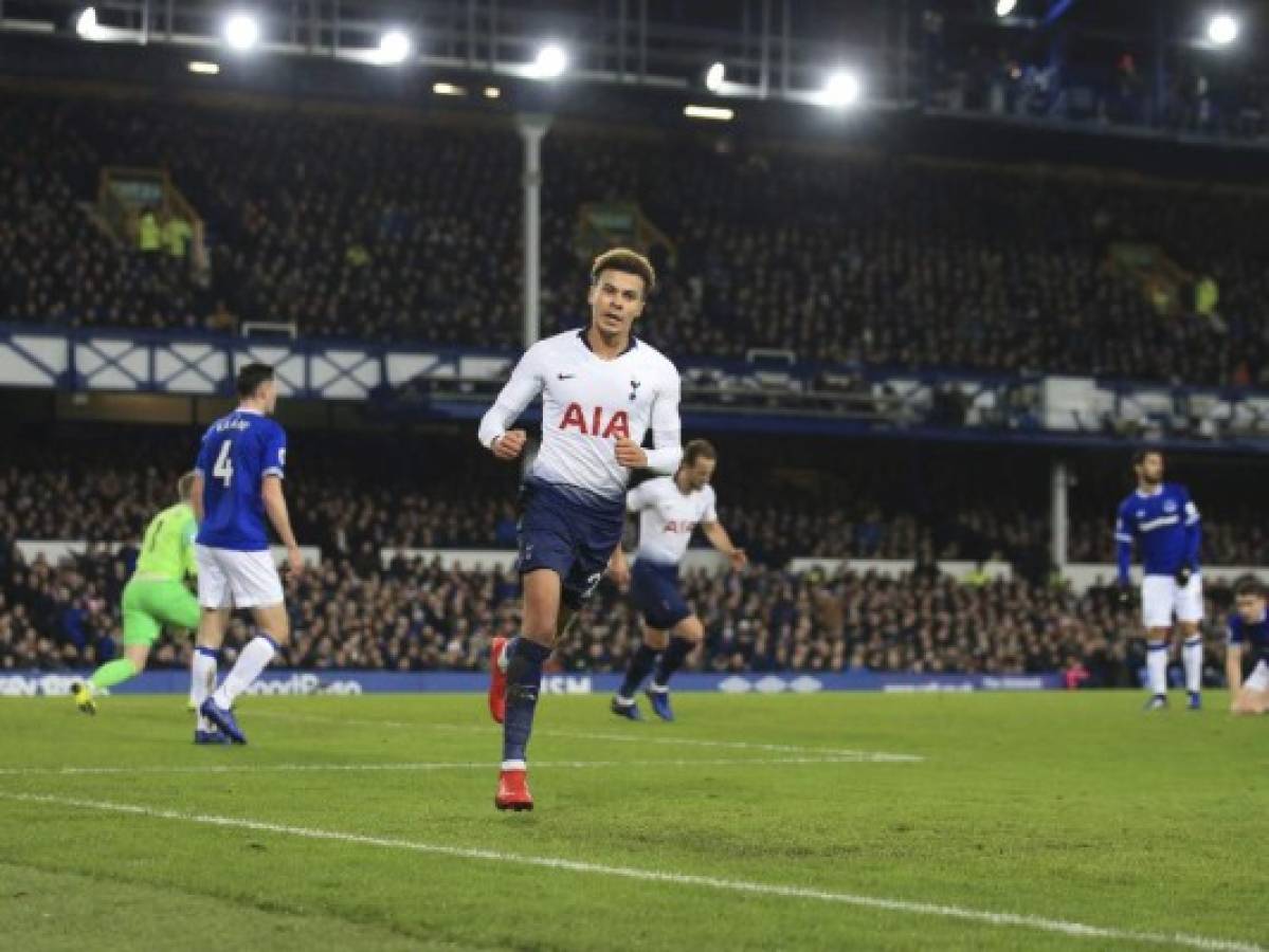 Tottenham aplasta 6-2 al Everton y está a 2 puntos del Manchester City