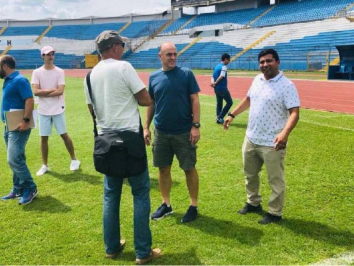 Fabián Coito conoce el estadio Olímpico de San Pedro Sula, sede de la Bicolor en los últimos partidos