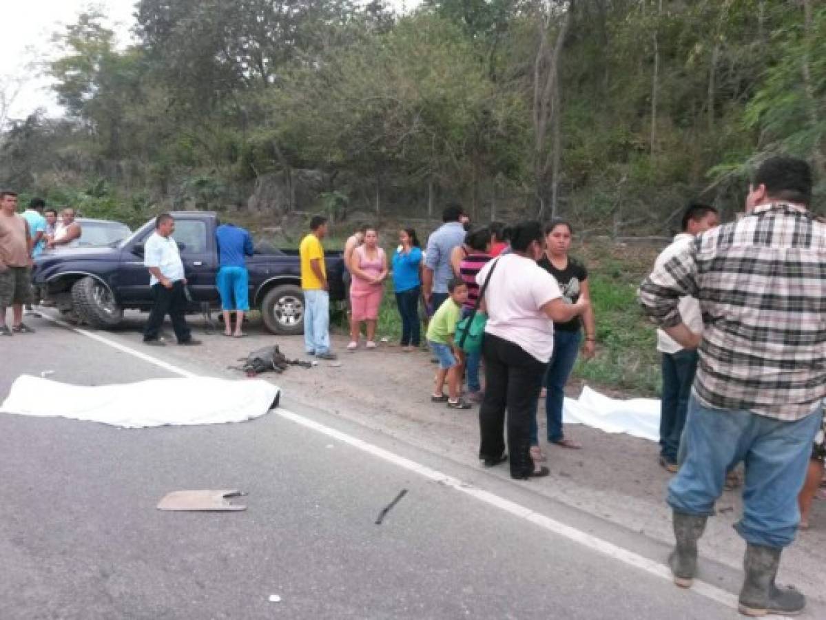 Dos muertos deja accidente de tránsito en el norte de Honduras