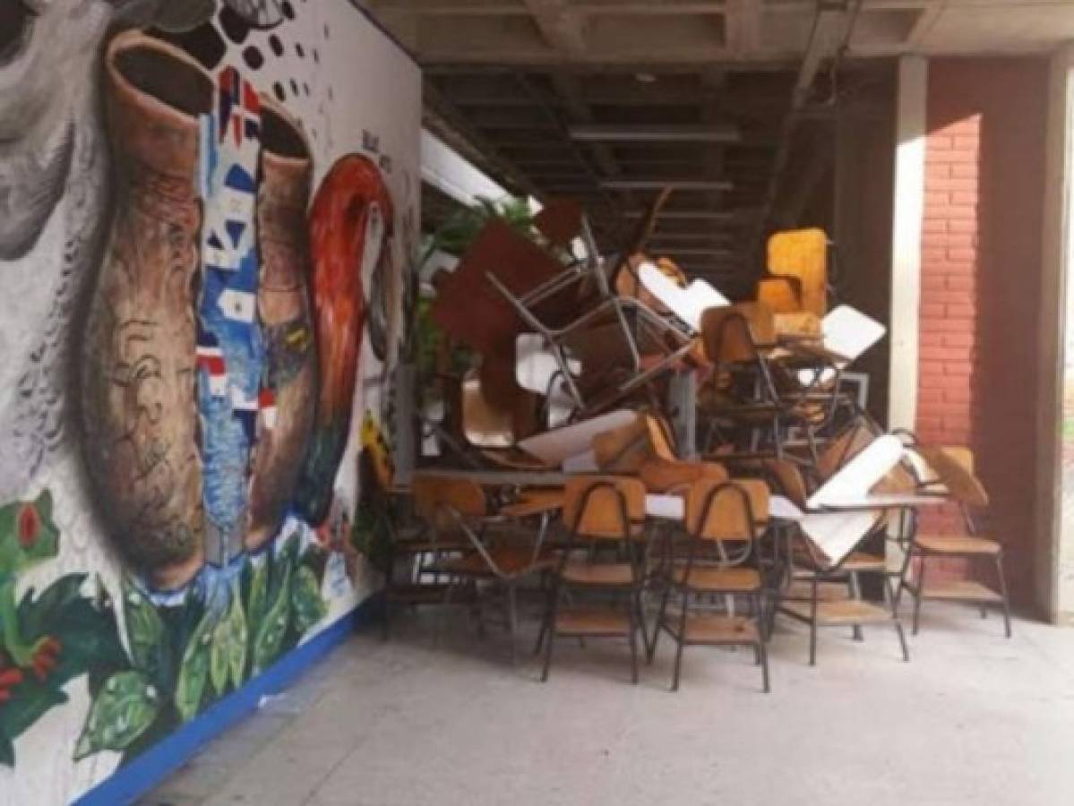 Tomados permanecen varios edificios de la UNAH en Ciudad Universitaria