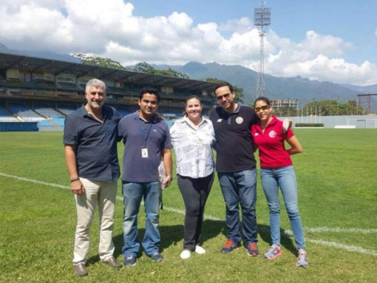 Ticos inspeccionaron el estadio Morazán