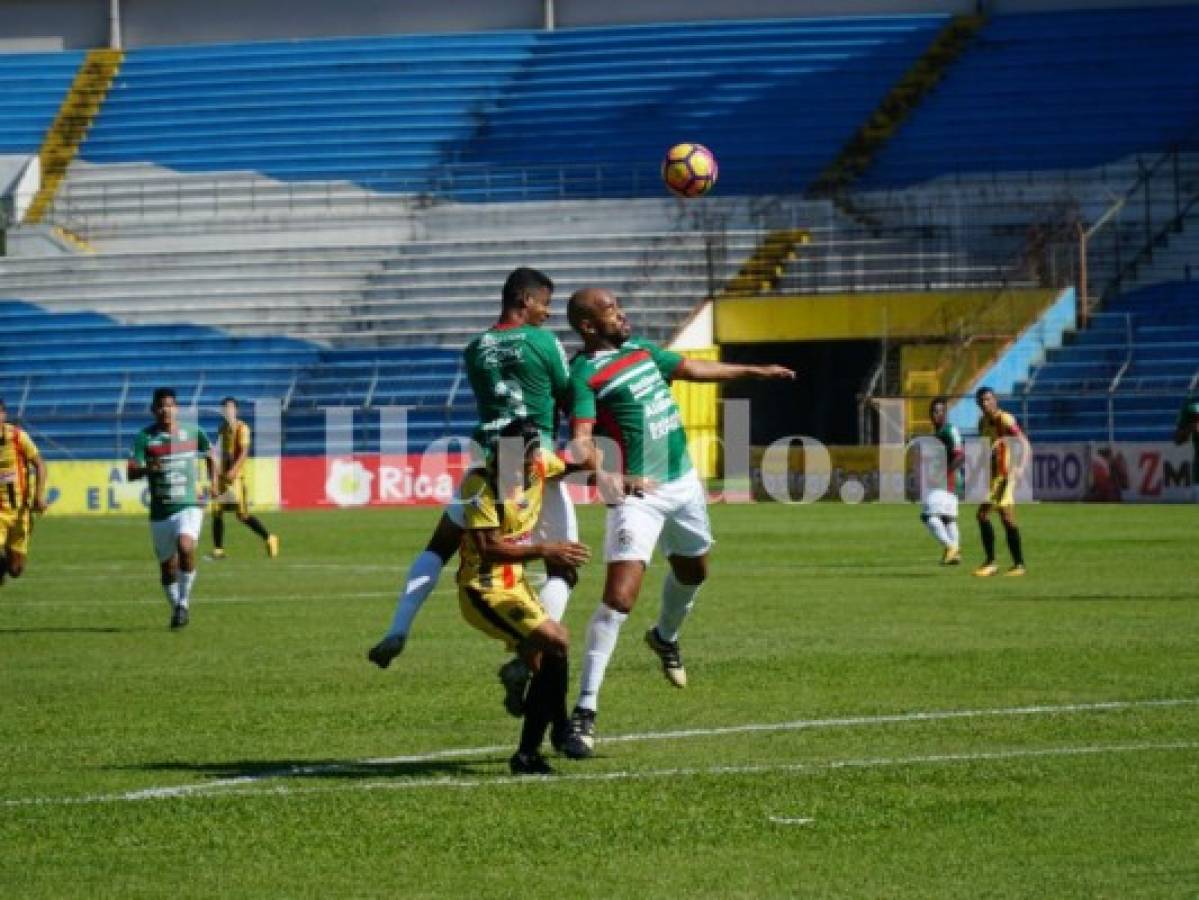 Real España le gana a Marathón 3-0 en la reanudación del juego