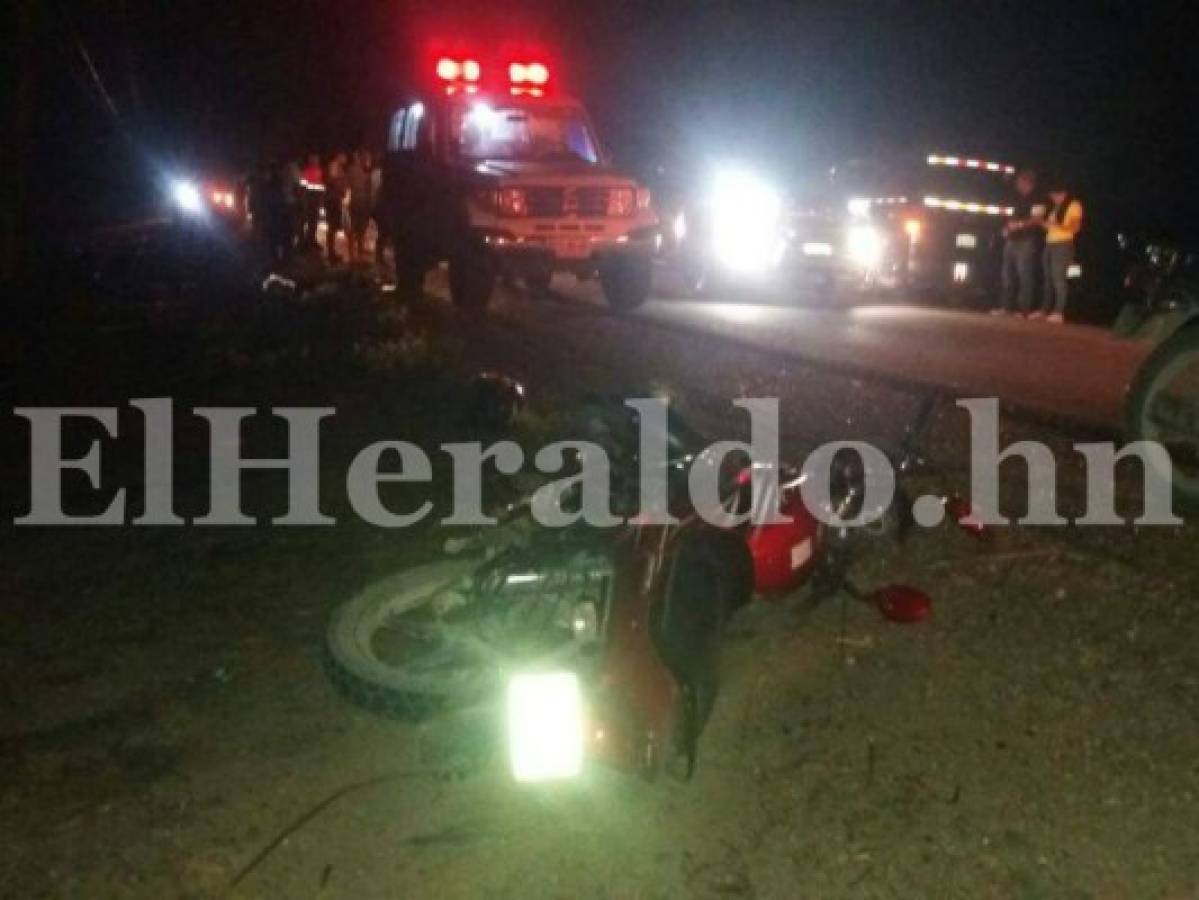 Violento choque entre dos motocicletas deja tres personas muertas en Choluteca
