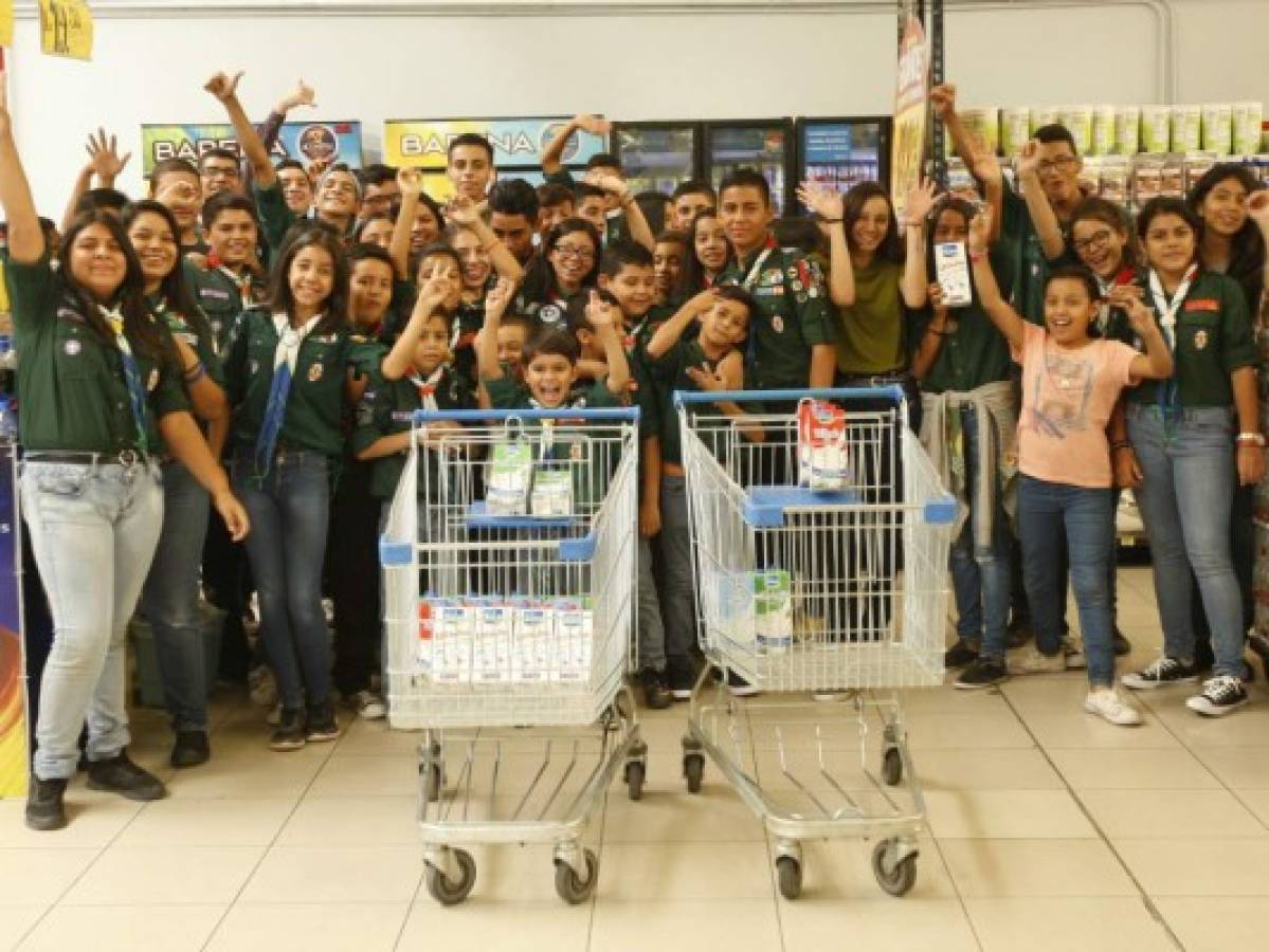 Solidaria jornada para recolectar leche 