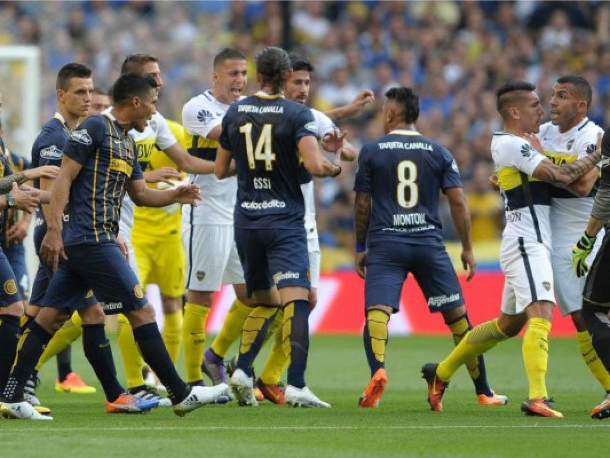 Teo Gutiérrez anota en la Boca para Rosario y celebra a lo River... ¡la que se armó!