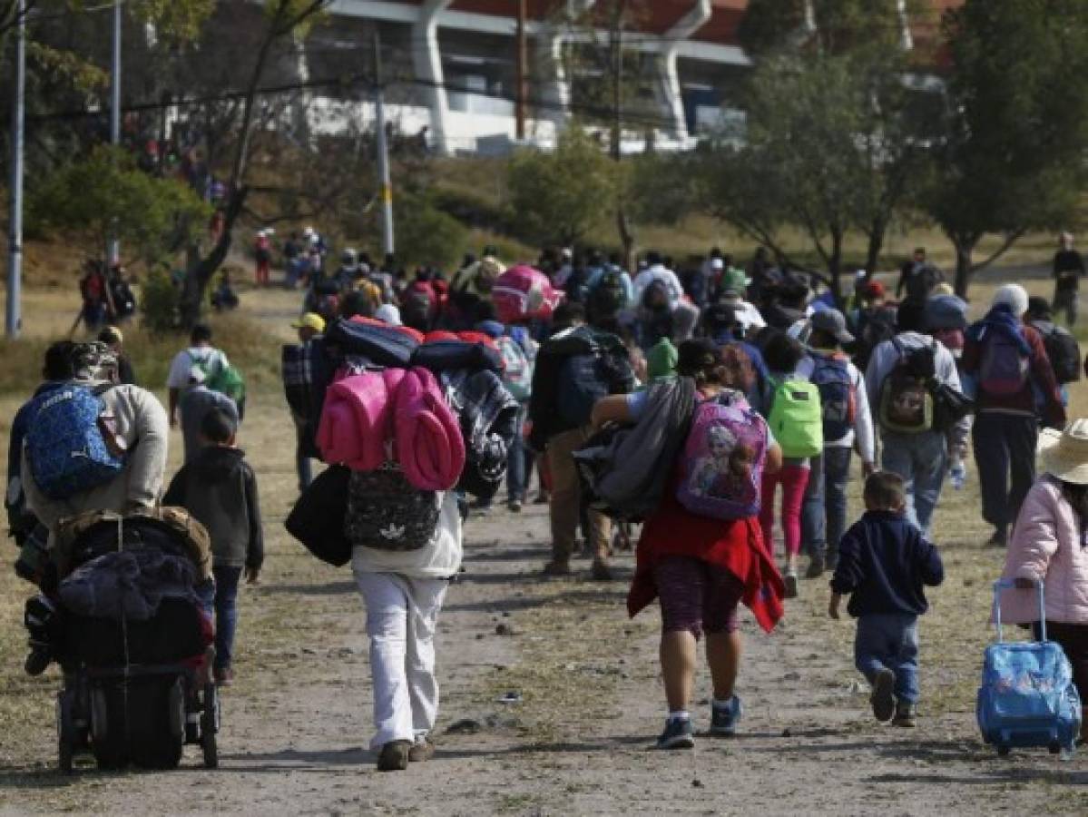 Caravana de migrantes se dirige al estado de Guanajuato, México