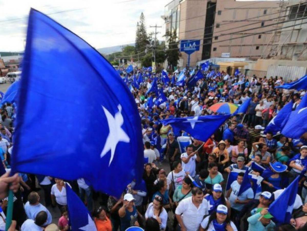 Nacionalistas realizan movilización en la capital de Honduras