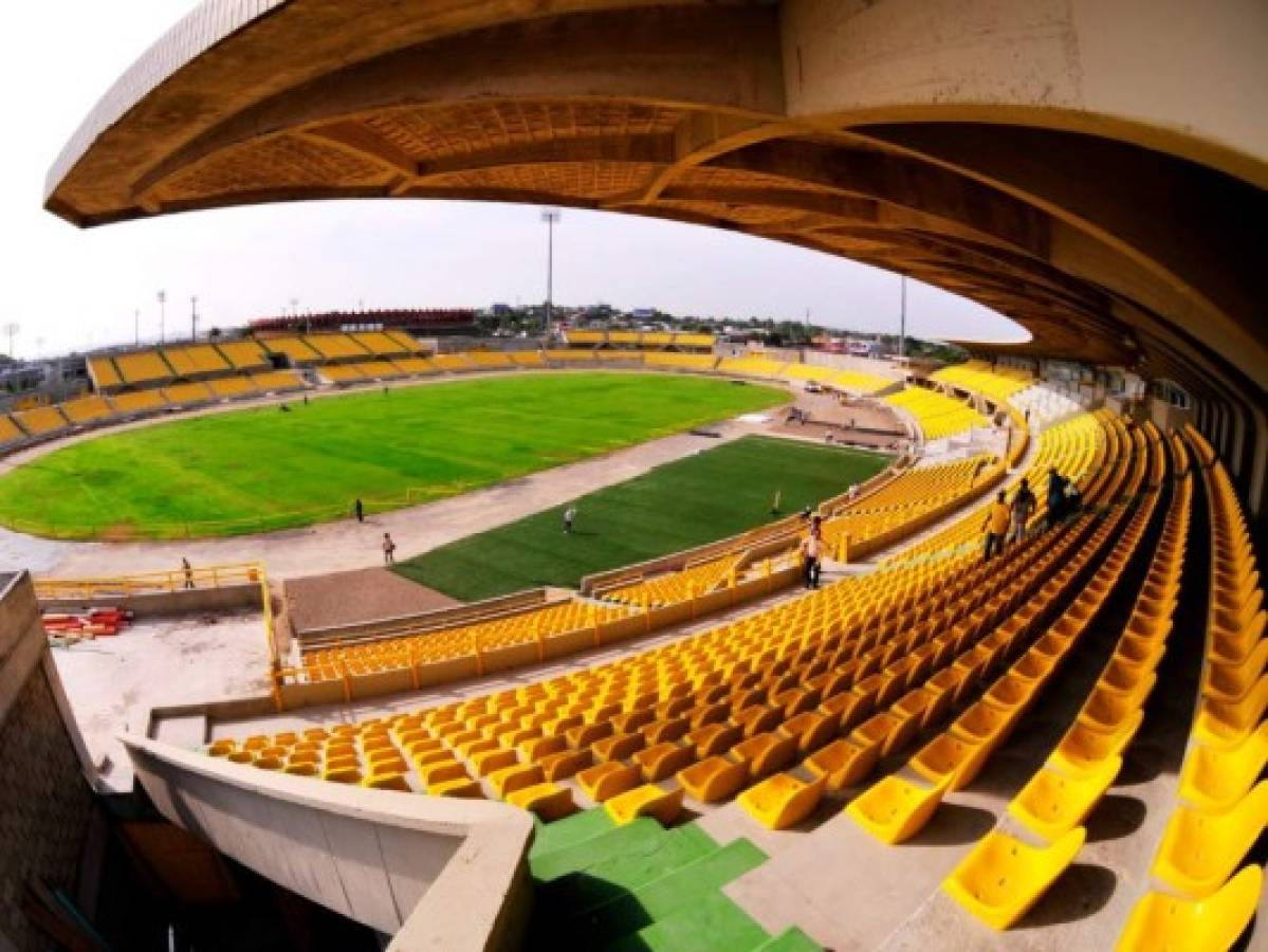 El estadio Jaime Morón de Cartagena de Indias en la sede del Junior a falta del Metropolitano del Barranquilla que está en remodelaciones.