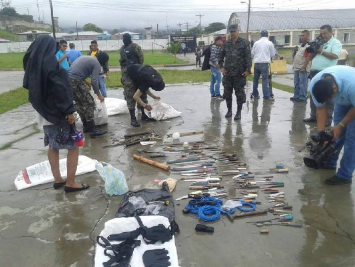 Hallan más armas de fuego tras operativo en la cárcel de Támara