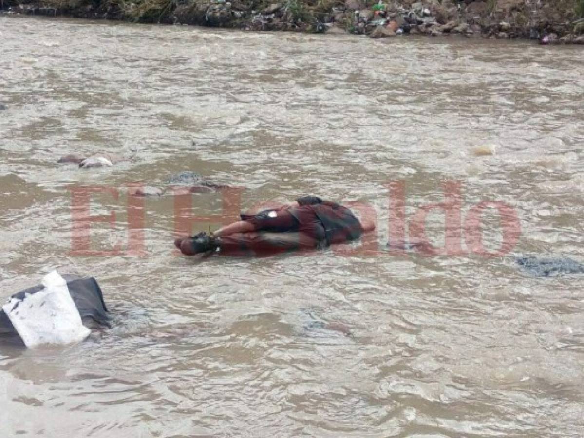 Hallan cadáver flotando en el río Choluteca a la altura del barrio El Chile