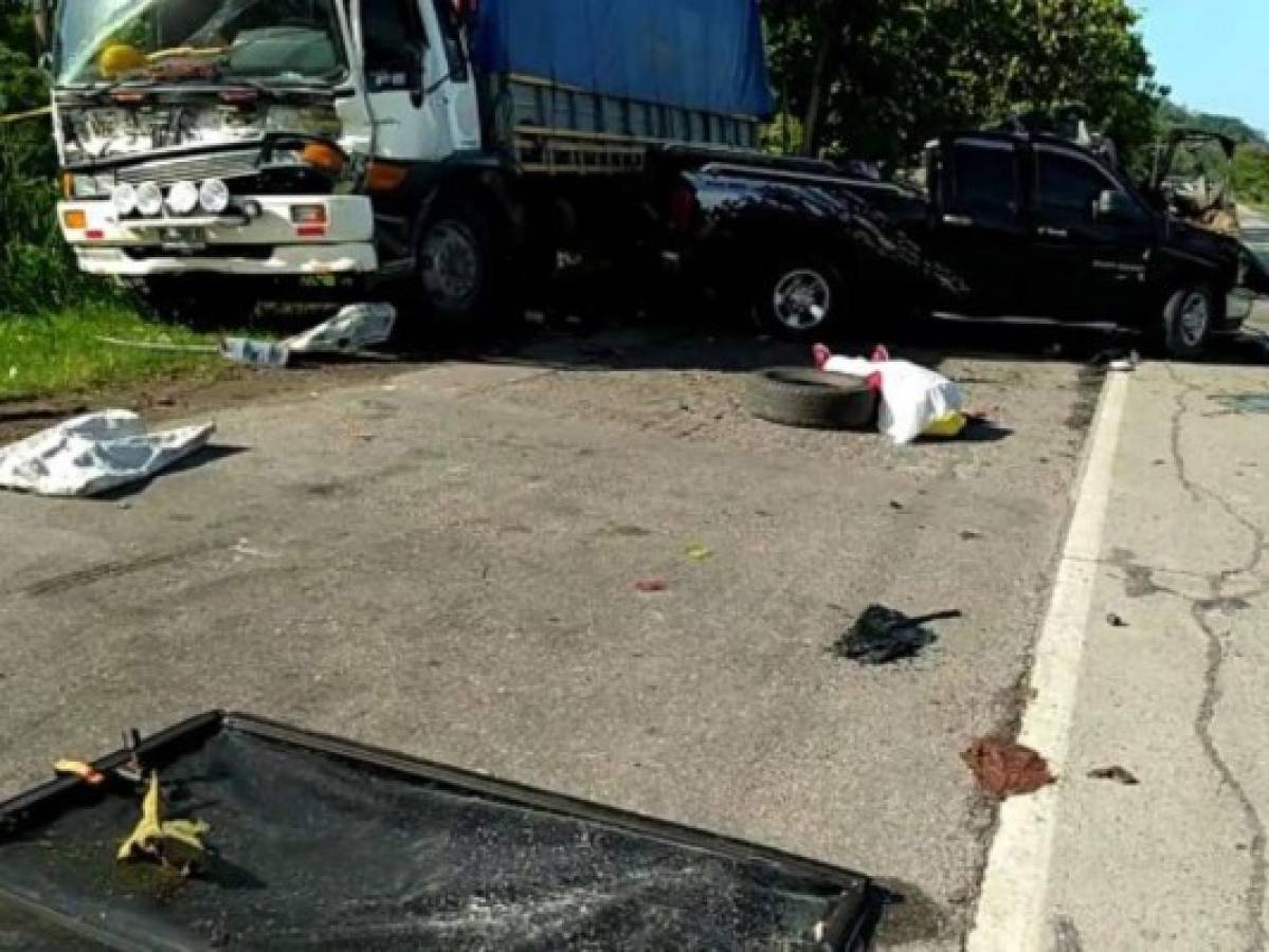 Un muerto y dos heridos deja brutal accidente en Choloma  