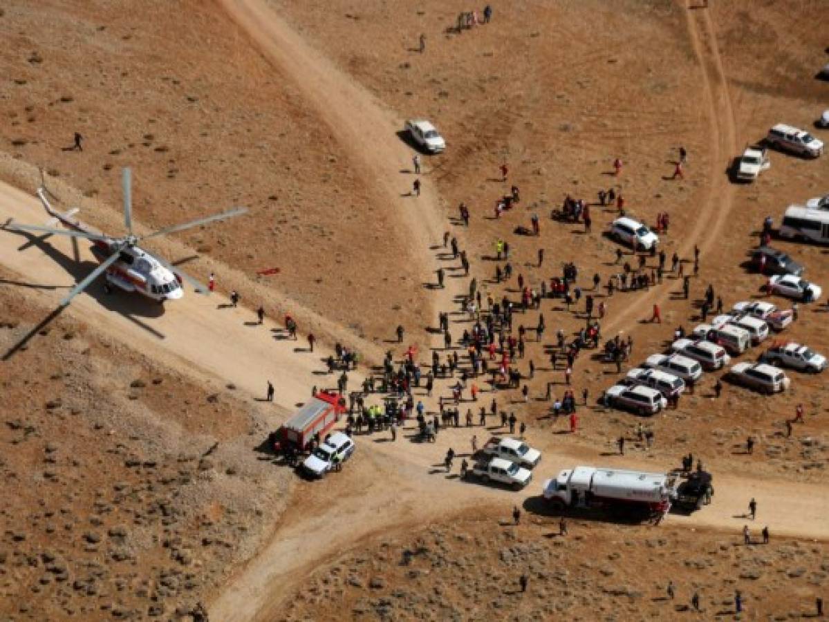 Transmiten dolorosas imágenes de avión estrellado en Irán