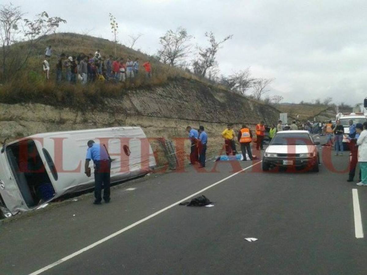 Múltiple colisión deja al menos cinco muertos en el Valle de Amarateca