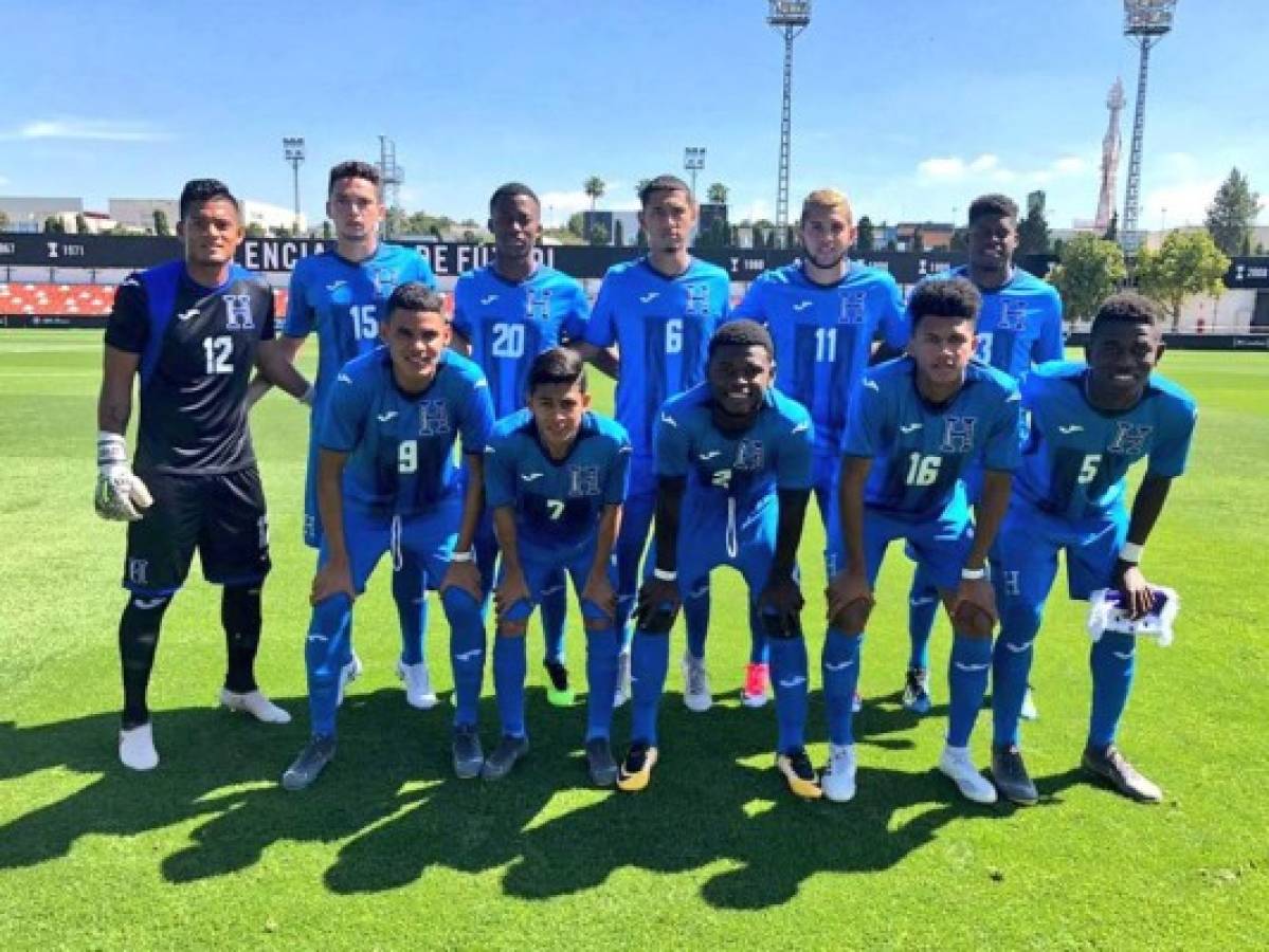 Selección de Honduras Sub-20 perdió 2-1 ante el Valencia de España