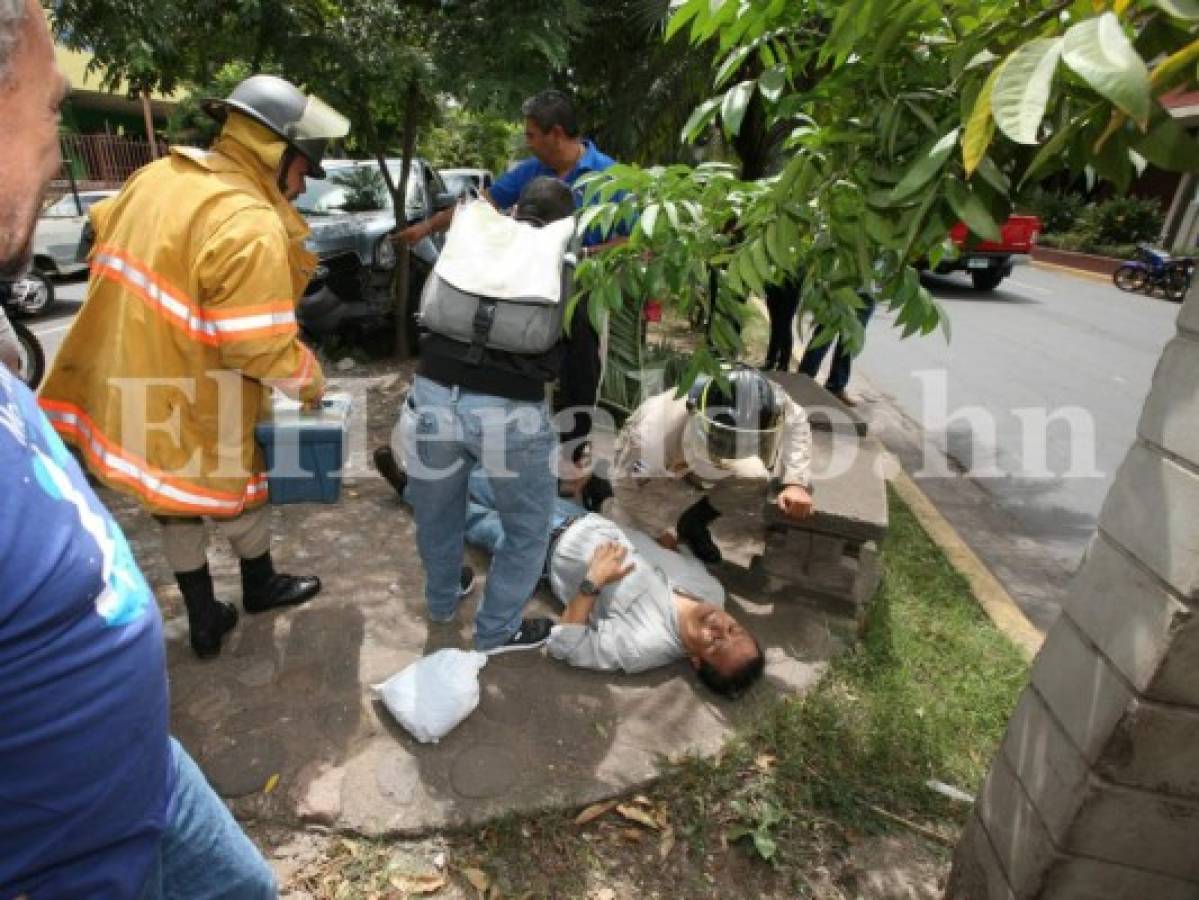 Peatón resulta herido tras accidente en el bulevar Los Próceres