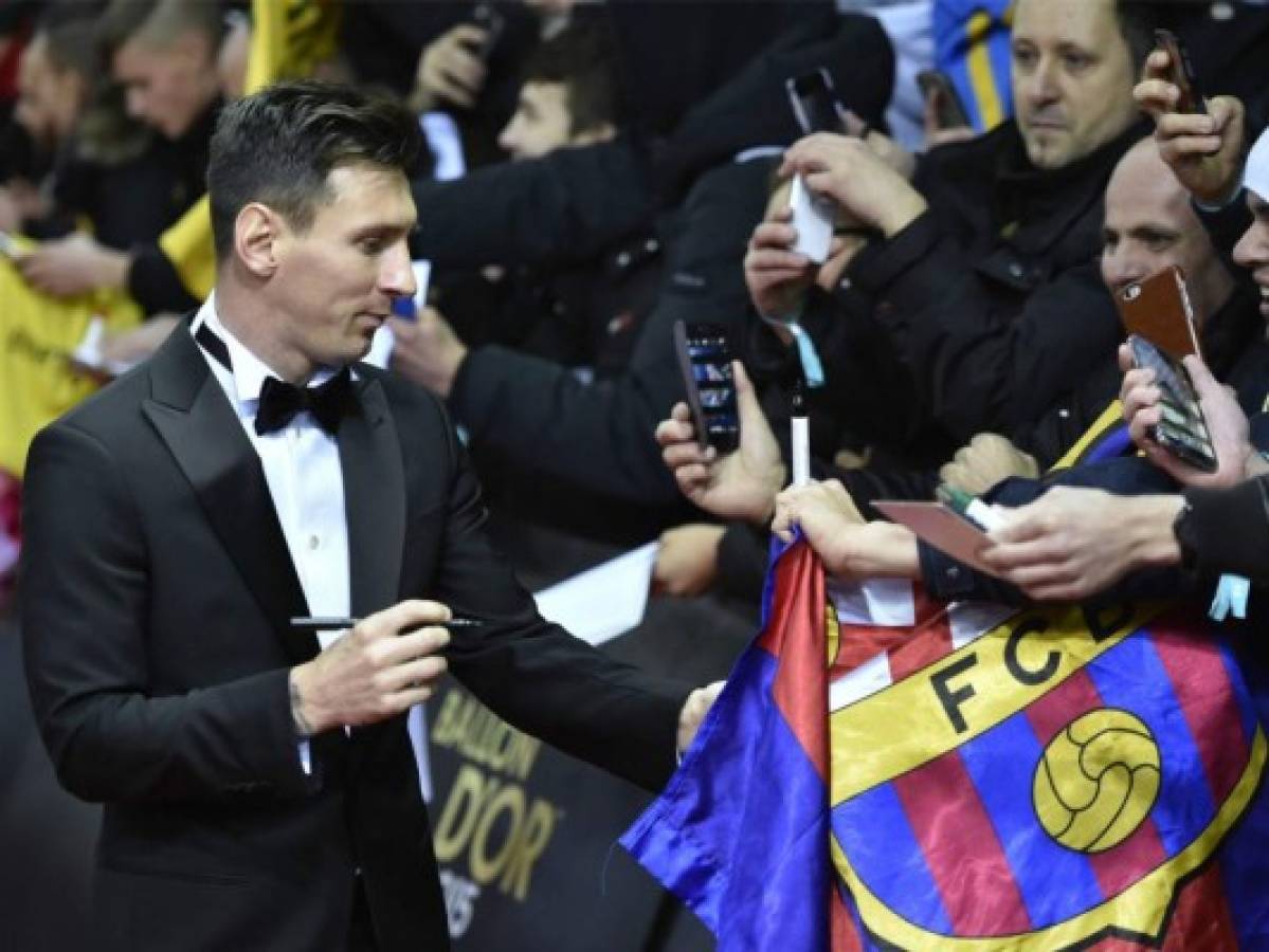 Argentino Lio Messi gana por quinta vez el Balón de Oro de la FIFA