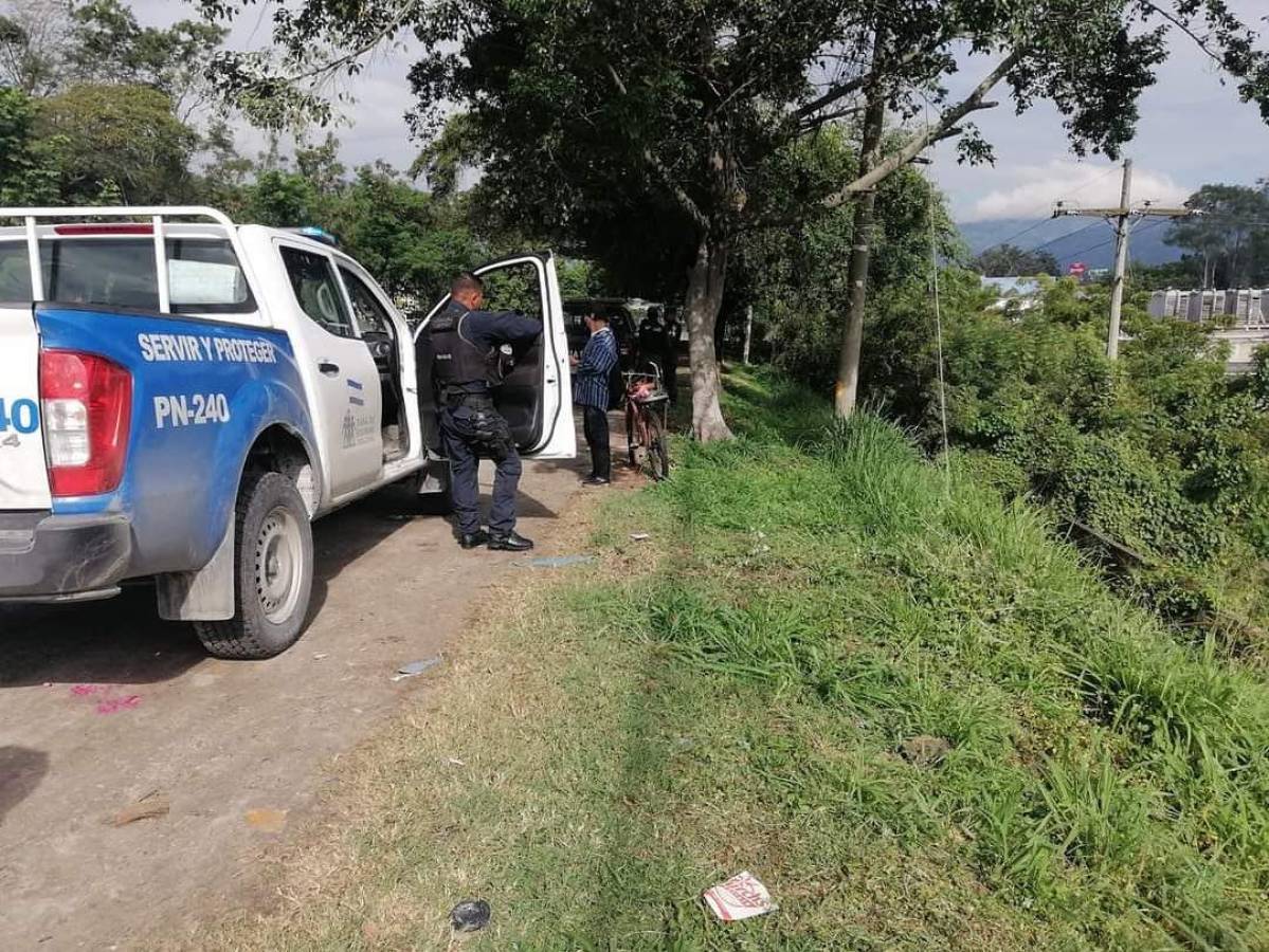 Dentro de un maletín hallan el cuerpo de una persona en Choloma, Cortés