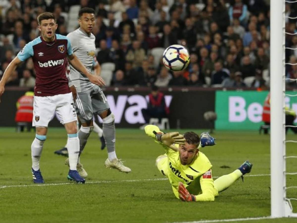 Mánchester United empató con West Ham y aseguró la segunda plaza