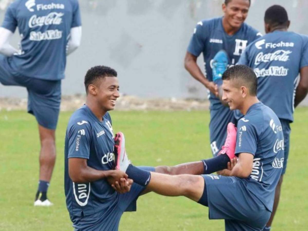 Último entreno de la H antes del partido ante México en San Pedro Sula