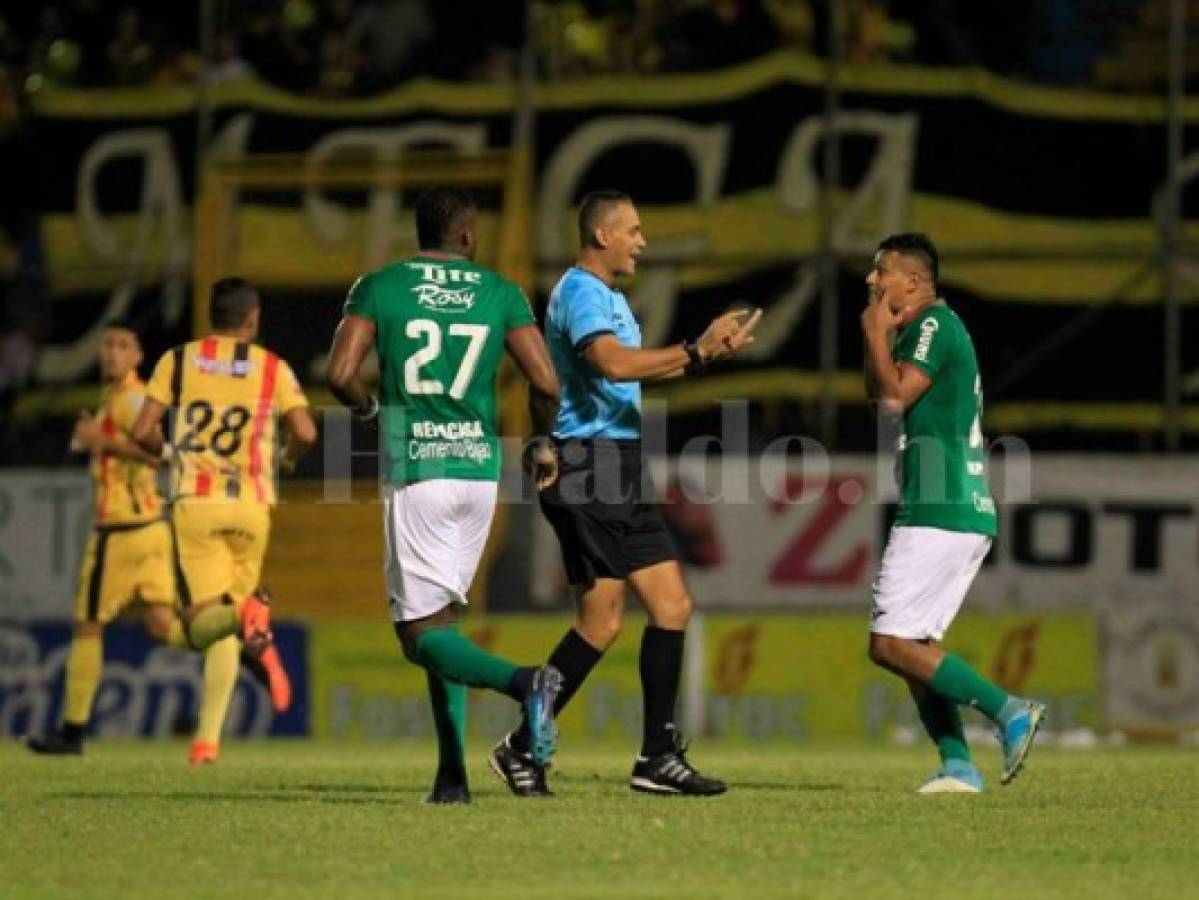 Marathón le ganó 1-0 al Real España en el primer partido de semifinales jugado en el estadio Morazán