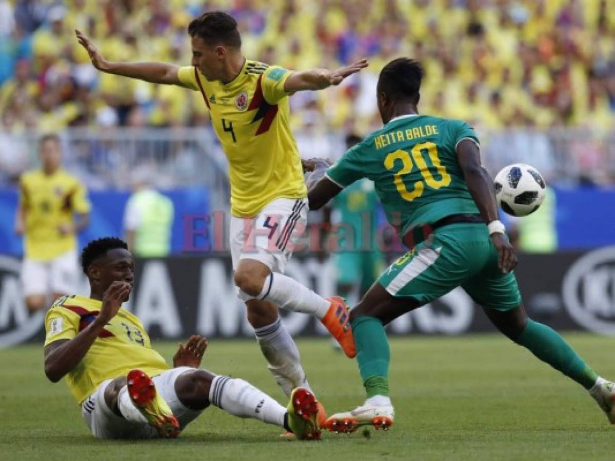 Colombia gana su pase a octavos de final con gol de Mina