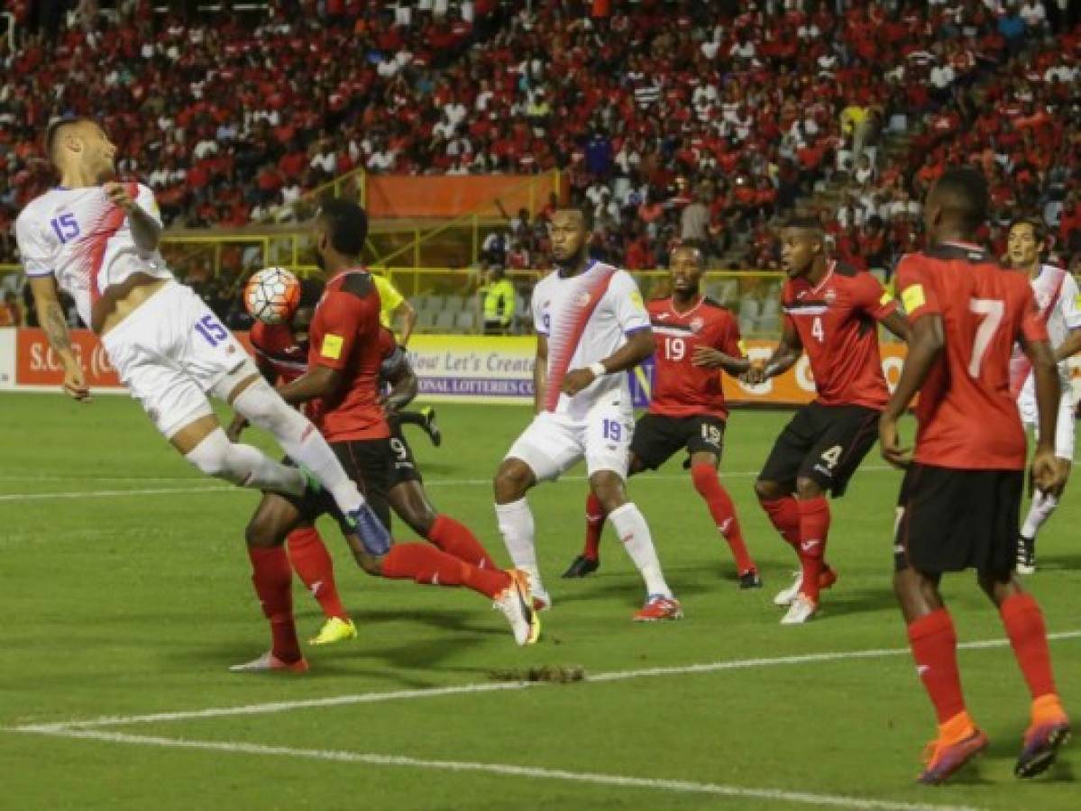 Costa Rica vence 2-0 a Trinidad y Tobago en clasificatoria de Concacaf a Rusia-2018