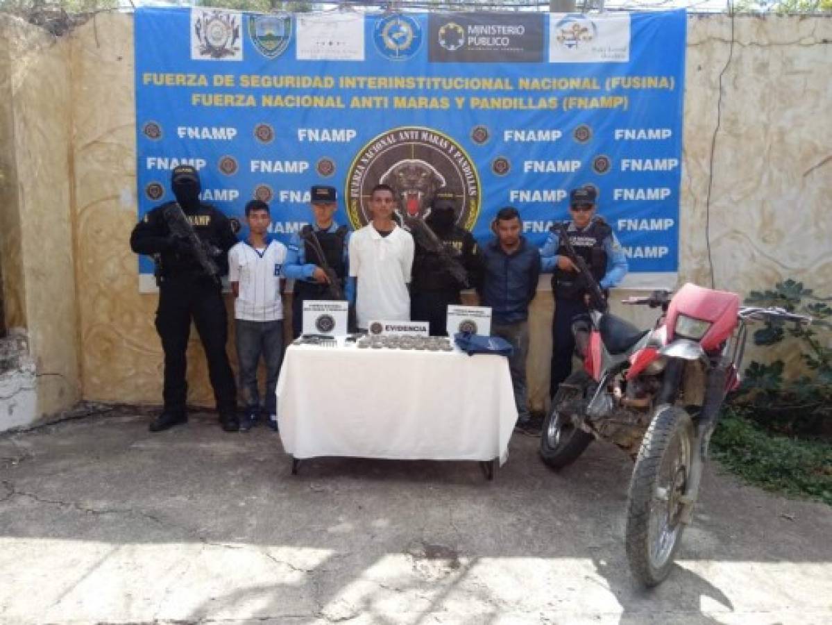 Capturan a tres miembros de la Mara Salvatrucha en Comayagua