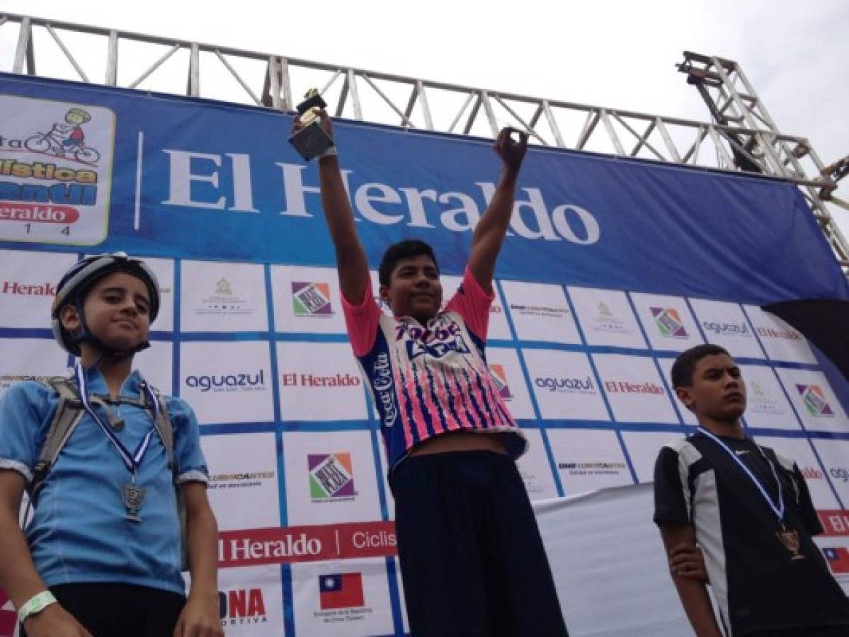 II Vuelta Ciclística Infantil: Ganadores y sus tiempos