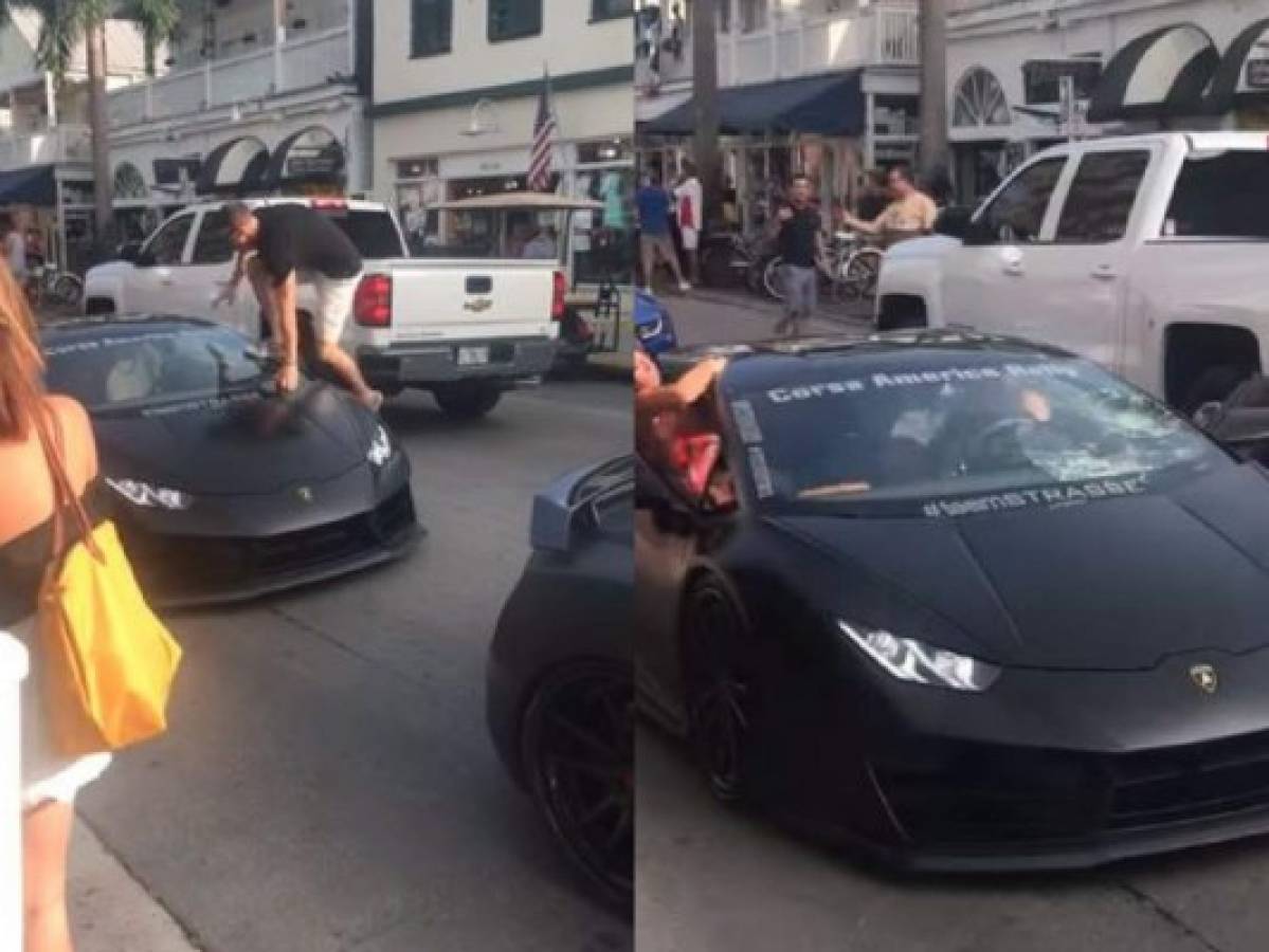 Viral: Hombre intenta tomarse una foto encima de su lujoso Lamborghini y todo sale mal