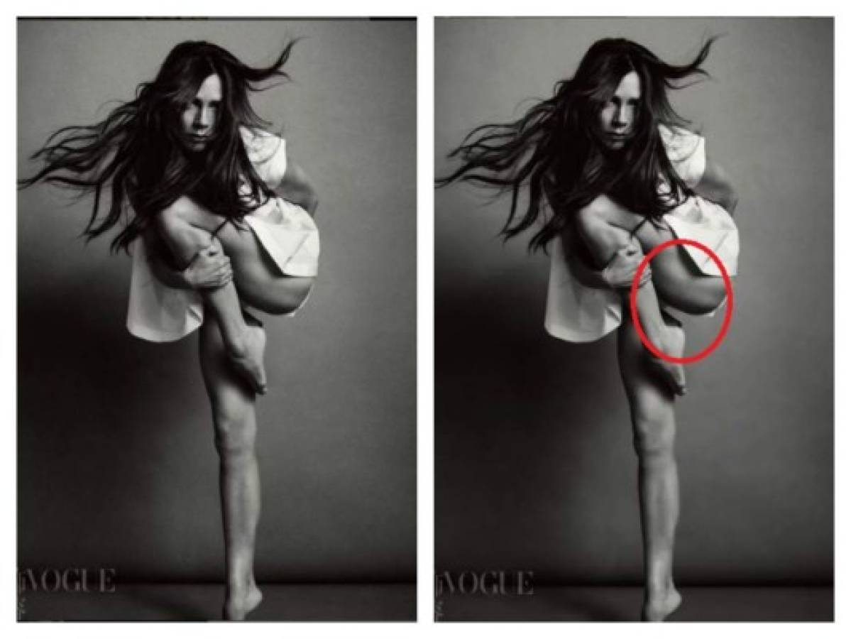 Victoria Beckham al descubierto por uso excesivo de Photoshop