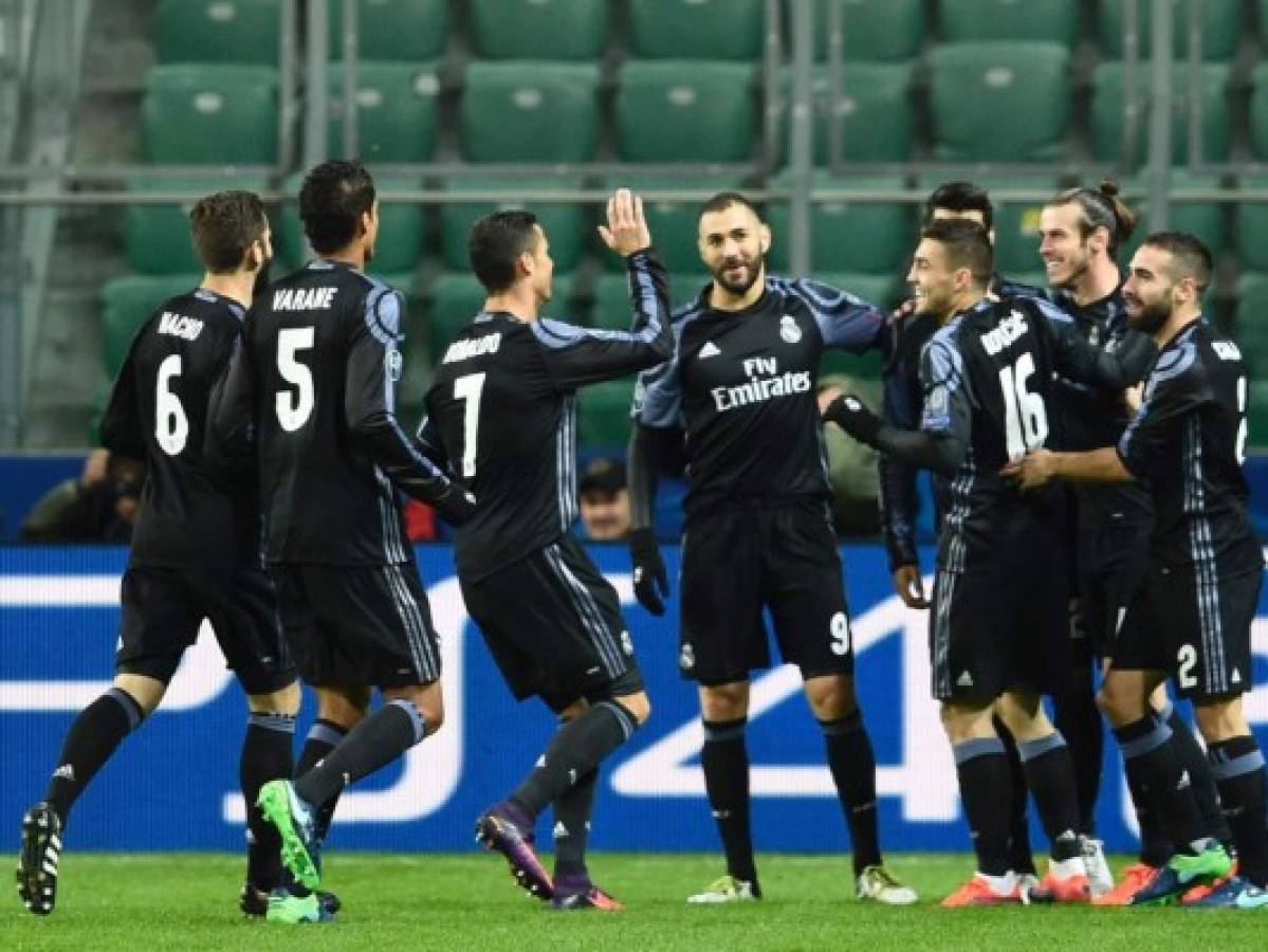 Real Madrid sufre para empatar 3-3 en visita a Legia Varsovia