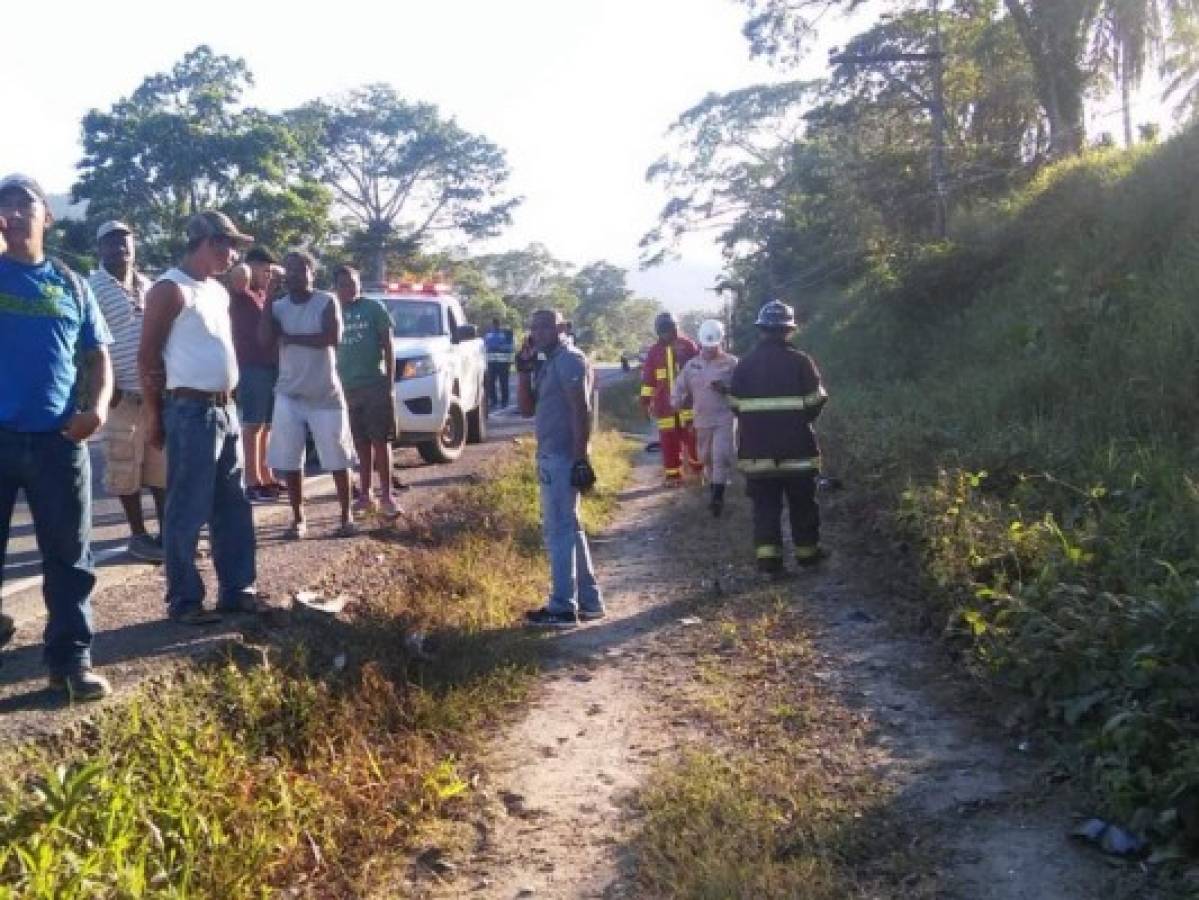 Un muerto y un herido deja colisión entre vehículo y motocicleta en la aldea Buena Vista