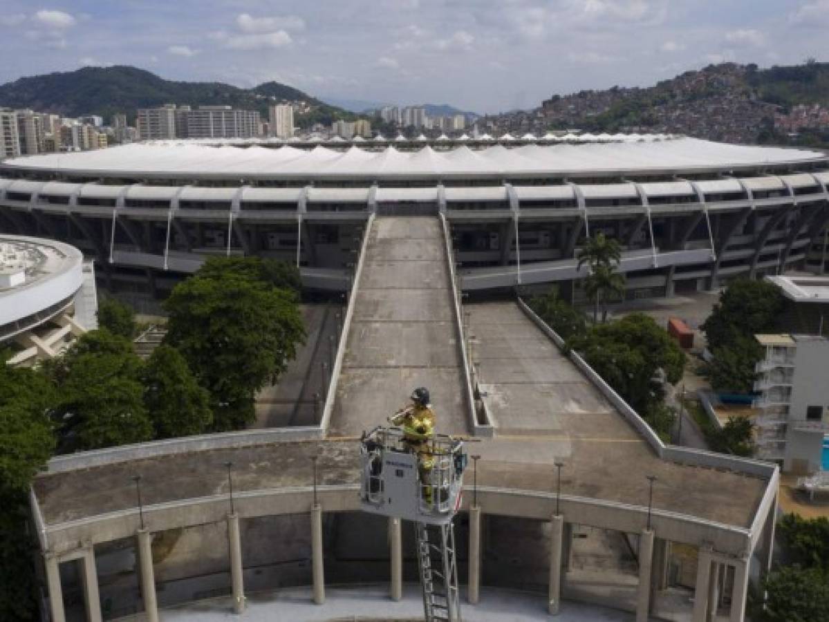 Inauguran hospital para Covid-19 junto al estadio Maracaná 