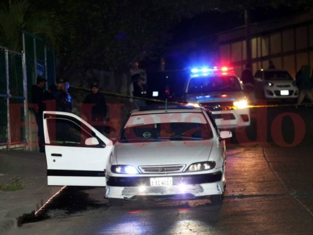 Matan a conductor de taxi y hieren a su acompañante en la colonia Los Laureles de Comayagüela, Honduras