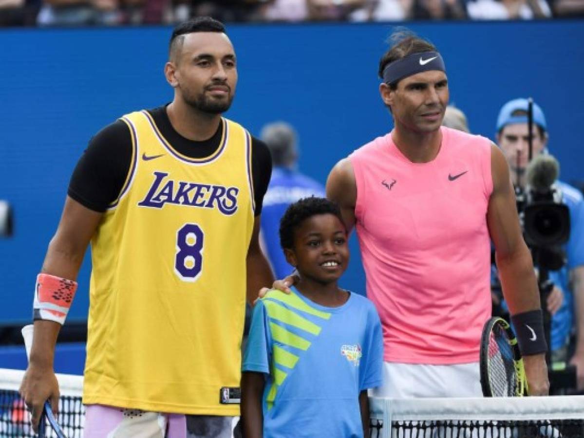 Abierto de Australia: Nadal doma a Kyrgios en un intenso duelo donde recordaron a Kobe