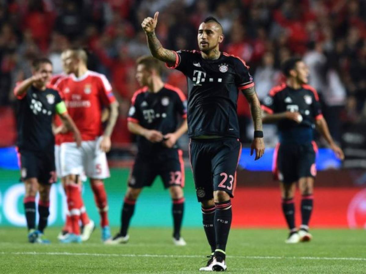 Bayern empató 2-2 ante el Benfica y logra el pase a semi