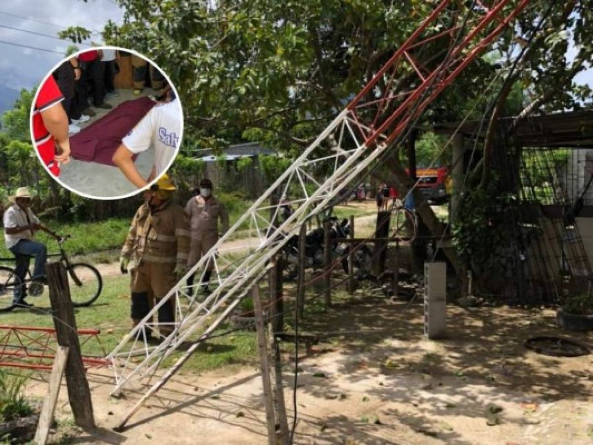 '¡Ay, Dios mío!, mi hijo': Mueren tras caer desde lo alto de una antena