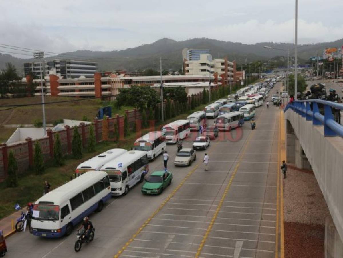 Entre 3,800 y 17,200 lempiras se van a embolsar transportistas